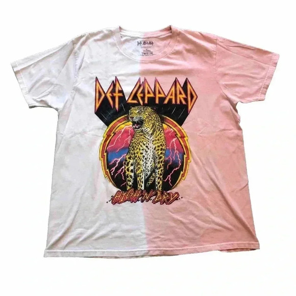 Def Leppard High ‘N Dry Rock Band Concert Tee Short Sleeve Shirt Size Large - Picture 1 of 11
